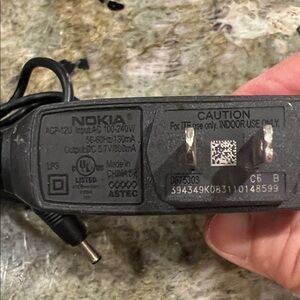 Nokia Wall Charger 🔌(Model ACP-12U) designed for vintage Nokia mobile phones